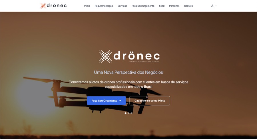 Dronec — Plataforma de gestão e marketplace para pilotos de drone